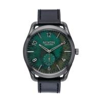 Nixon C45 Leather gunmetal/green oxyde (A465-2069)