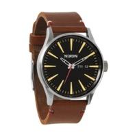 nixon the sentry leather black brown a105019