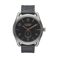 nixon c45 leather gray gator a465 2145