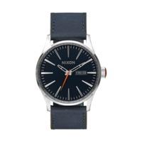 nixon the sentry leather blueorange a105 863