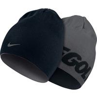 nike reversible knit beanie blackd grey osfa