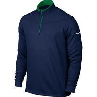 nike 2016 dri fit 12 zip ls top midnight navy