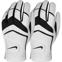 Nike 2016 Dura Feel Viii 2PK Lh Golf Glove - White