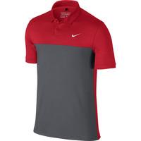 Nike Icon Color Block Polo - Unv Red/White
