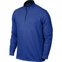 Nike Dri-Fit 1/2 Zip LS Top - Game Royal/Black