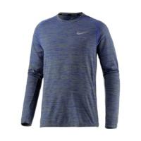 nike dry knit mens long sleeve running top 833565 paramount bluepalm g ...