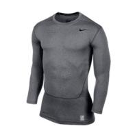Nike Pro Combat Core Compression Men\'s Shirt l/s carbon heather/black