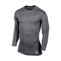 nike pro combat core compression mens shirt ls carbon heatherblack