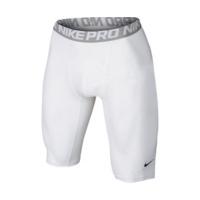 nike pro cool shorts 9 inch white matte silver black