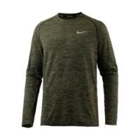 Nike Dry Knit Langarm Herren-Laufoberteil (833565) black/legion green/reflective silver