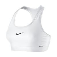 nike pro ladies sports bra white