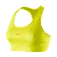 nike pro ladies sports bra neon yellow