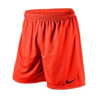 nike park dri fit knit shorts safety orange