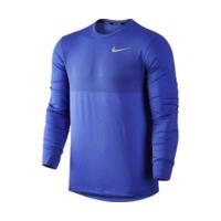 nike zonal cooling relay mens long sleeve running top paramount blue