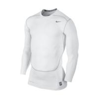 nike pro combat core compression mens shirt ls white