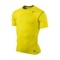 Nike Pro Combat Core Compression Short Sleeve Top varsity maize/black