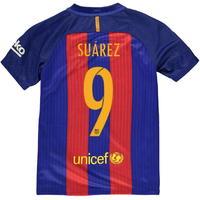 Nike Barcelona Suarez Home Shirt 2016 2017 Junior