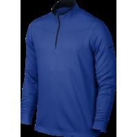 nike dri fit half zip ls top royal blue