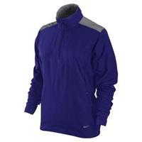 Nike Ladies Windproof 1/2 Zip Jacket Night Blue/Charcoal