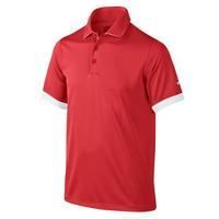 nike junior icon polo crimsonwhite 726971 696