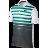 nike mens mobility fade stripe polo teal white black