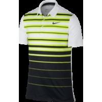 nike mens mobility fade stripe polo volt white black