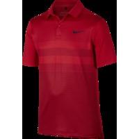 Nike Junior Triple Dry Stripe Polo - Red / Black