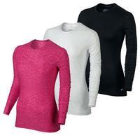 nike ladies baselayer crew neck top