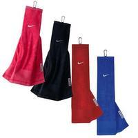 Nike Tri Fold Golf Bag Towel - Black