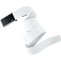 nike sleek plaque belt white