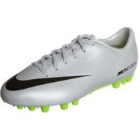 Nike JR Mercurial Victory IV AG metallic platinum/black/electric green