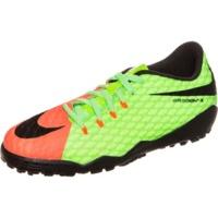 nike hypervenomx phelon iii tf jr electric greenhyper orangevoltblack