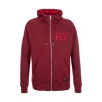 nike fc barcelona authentic full zip hoodie red