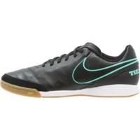 Nike Tiempo Genio II Leather IC black/black/clear jade