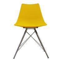 Njord Chair, Yellow/Chrome