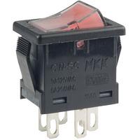 NKK Switches CWSC21JDADS 6A LED Miniature Power Rocker DPST On-Non...