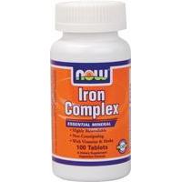 NOW Iron Complex 100 Tablets