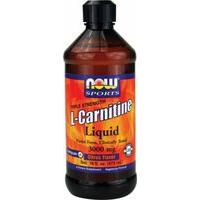 NOW L-Carnitine Liquid - Triple Strength 16 Fl. Oz. Citrus