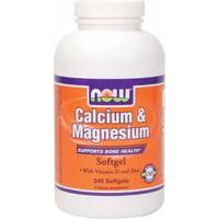 NOW Calcium & Magnesium 240 Softgels