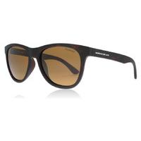 north beach croaker sunglasses matt brown brown polariserade 52mm