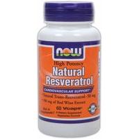 NOW Natural Resveratrol 60 Vcaps
