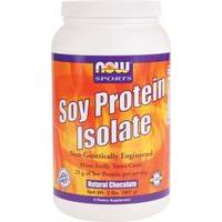 NOW Soy Protein Isolate - Non-GMO 2 Lbs. Natural Chocolate