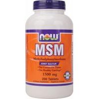 NOW MSM 1500 200 Tablets