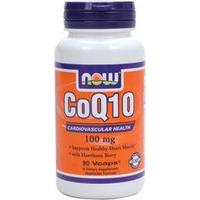 NOW CoQ10 100mg + Hawthorn Berry 90 Vcaps