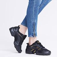 Non Customizable Men\'s Dance Shoes Leather Leather Dance Sneakers / Sneakers Flat Heel Practice /