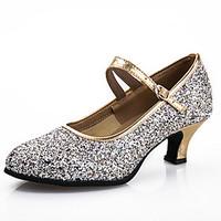 non customizable womens dance shoes sparkling glitter paillette sparkl ...