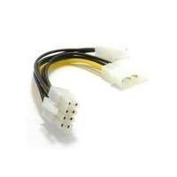 Novatech 8 Pin PCIe Power Cable to Dual 4 Pin Molex