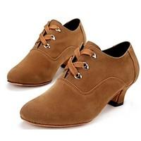 Non Customizable Women\'s Dance Shoes Modern Suede Low Heel Other