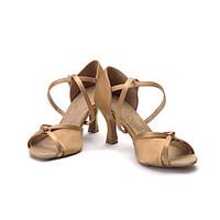 non customizable womens dance shoes satin satin latin salsa sandals he ...