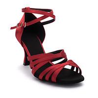 non customizable womens dance shoes satin satin latin salsa sandals fu ...